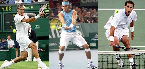 It is rare to see the likes of Federer, Nadal, and Sampras react angrily when things go wrong.